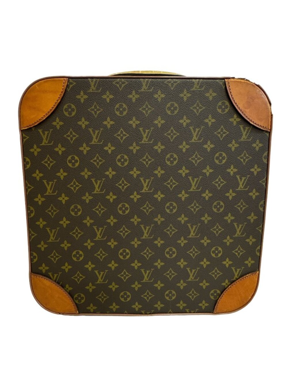 Louis Vuitton Stratos Mini Trunk Case Monogram Canvas Leather Brown